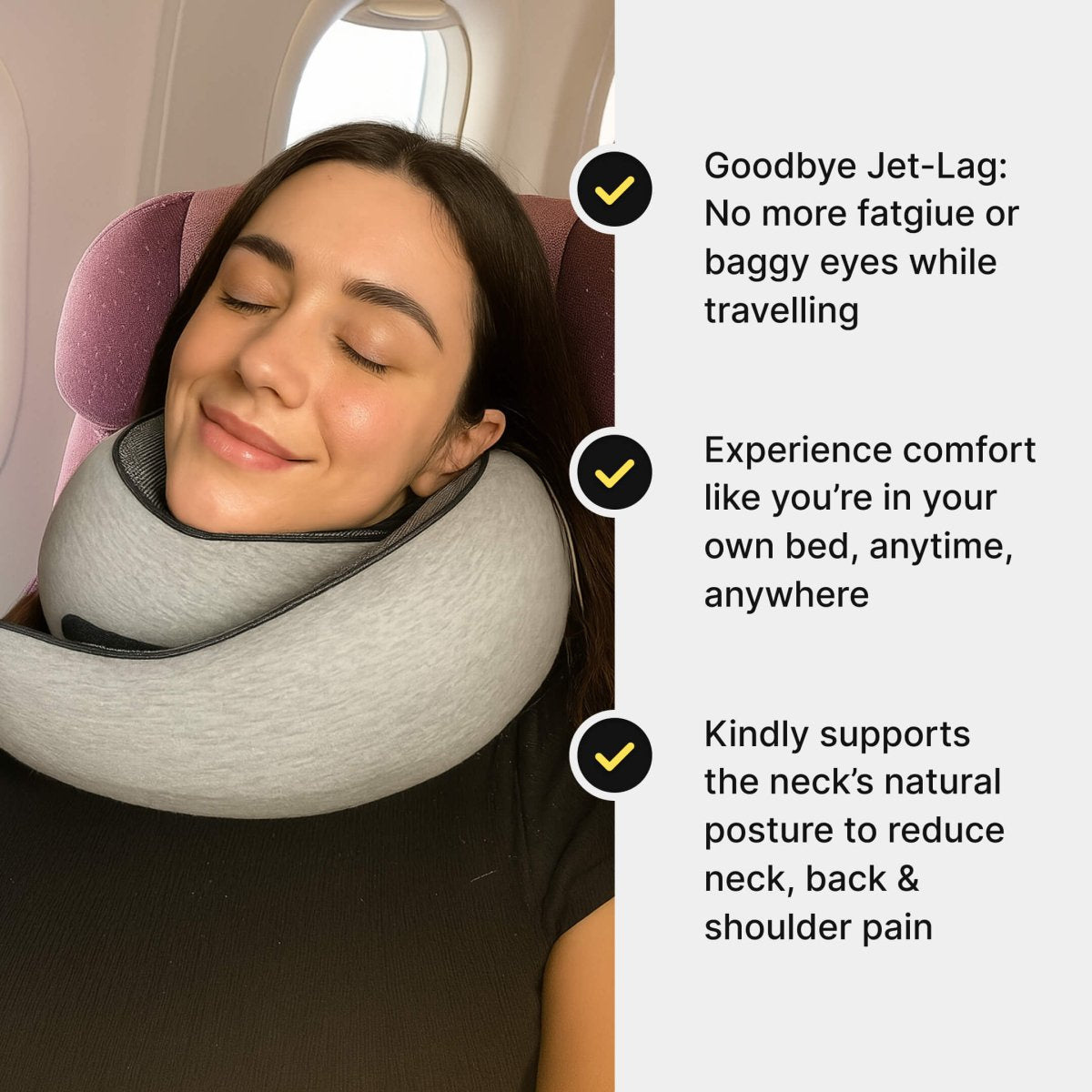 Memory Foam Travel Pillow