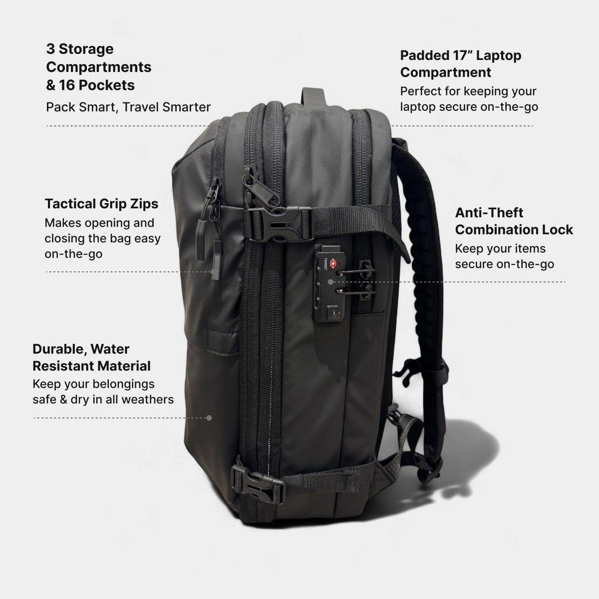 VAULTBAG Matte Travel Backpack 60L